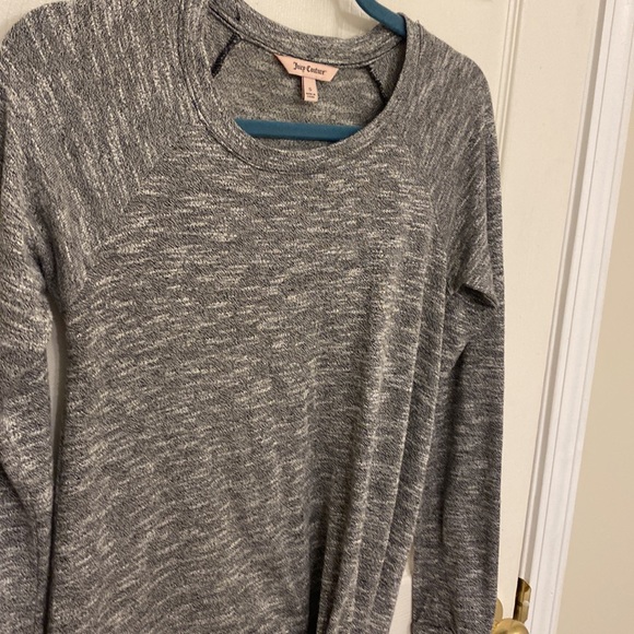 Juicy Couture Grey Long Sleeve Knotted Top - Picture 2 of 6